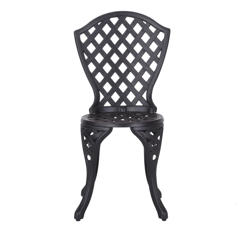 Bono Metal Bistro Set - Black