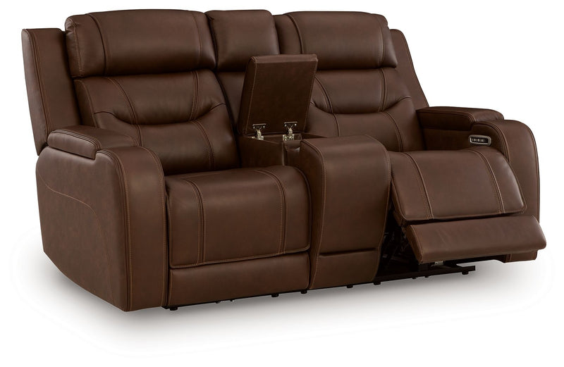 Knightington - Power Reclining Loveseat With Audio Seating