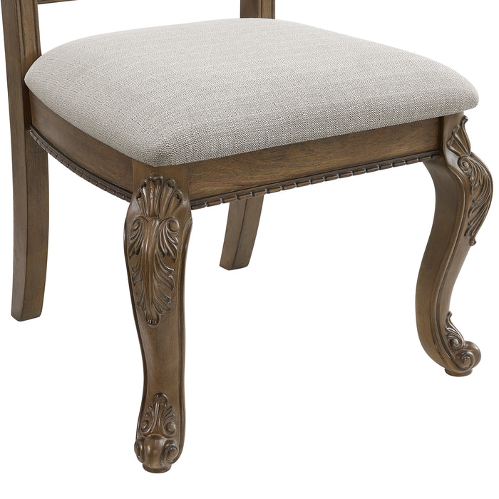 Madison Park Standard Height Dining Set in Walnut-Table and Four Chairs