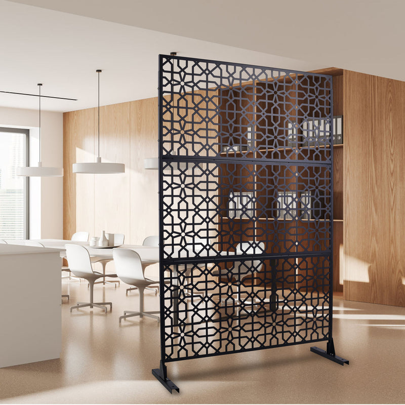 Outdoor & Indoor Metal Freestanding Decorative Privacy Screen