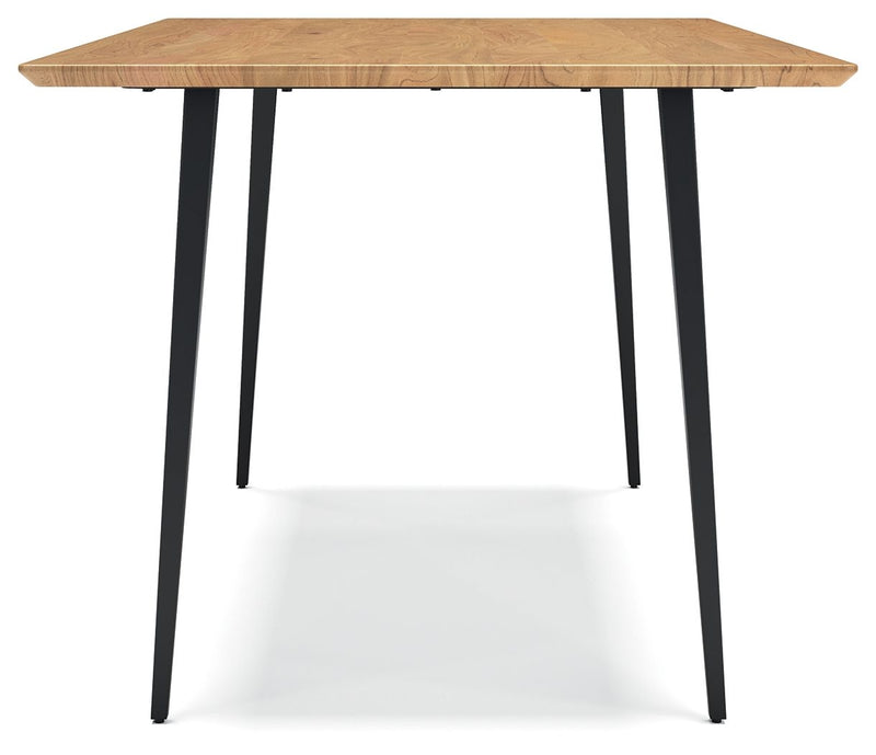 Gretlynn - Rectangular Dining Room Table - Black / Natural