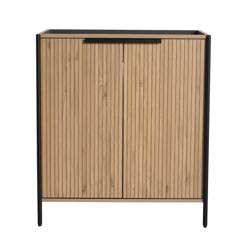Contemporary Freestanding Bathroom Vanity With Adjustable Shelves