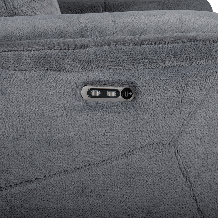 Teddy - Recliner With Power Headrest & Footrest - Gray