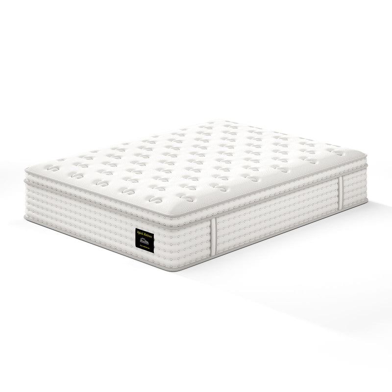 14'' Hybrid Mattress, Memory Foam & Pocket Springs For Pressure Relief