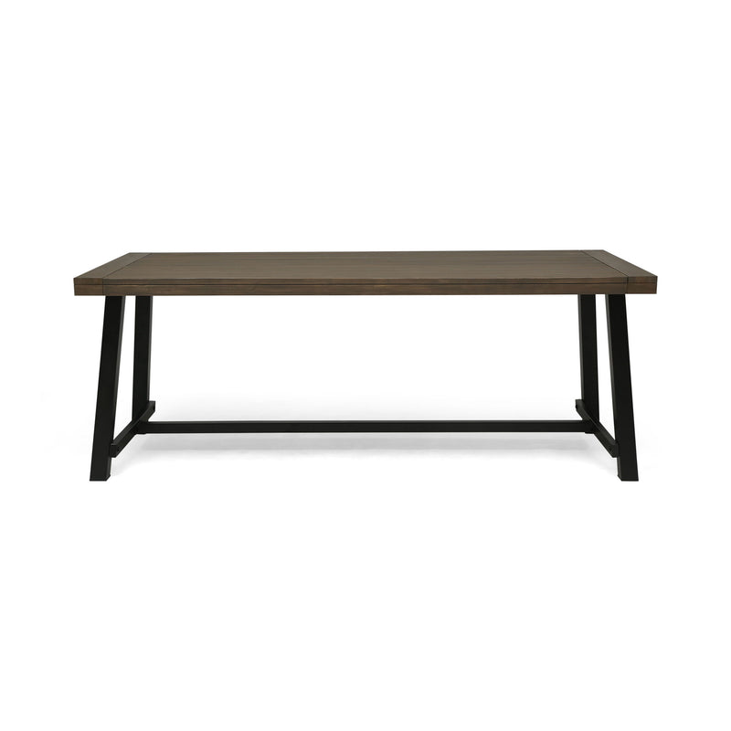 Outdoor Dining Table - Gray / Rustic Metal