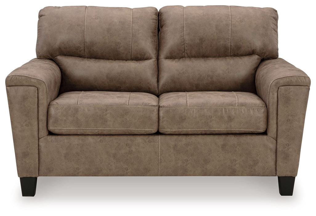 Navi - 3 Pc. - Sofa, Loveseat, Rocker Recliner - Fossil