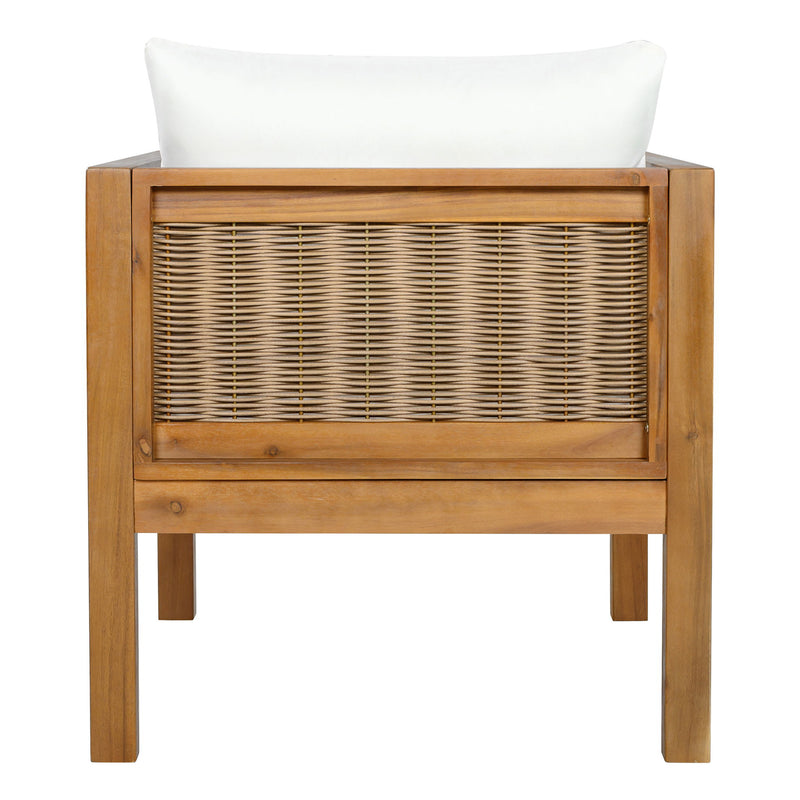 2 Piece Outdoor Armchair Set With Cushion