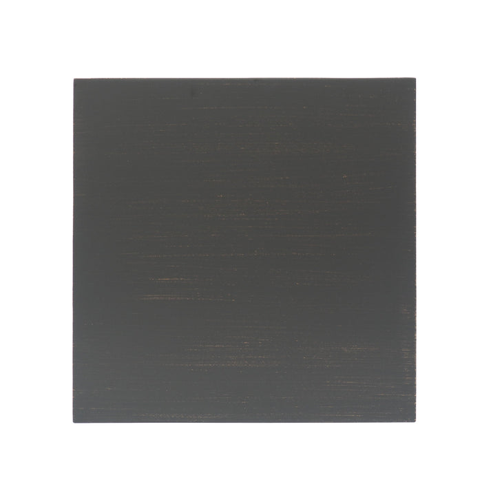 Modern Iron Tank Holder Side Table With Powder Coated Frame - Brown / Gold