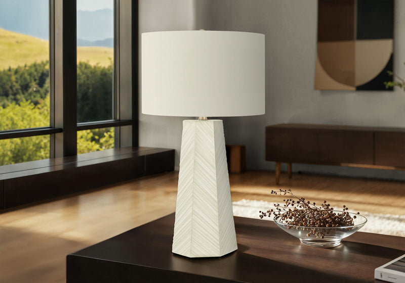Lighting, Table Lamp, Ceramic, Contemporary - White