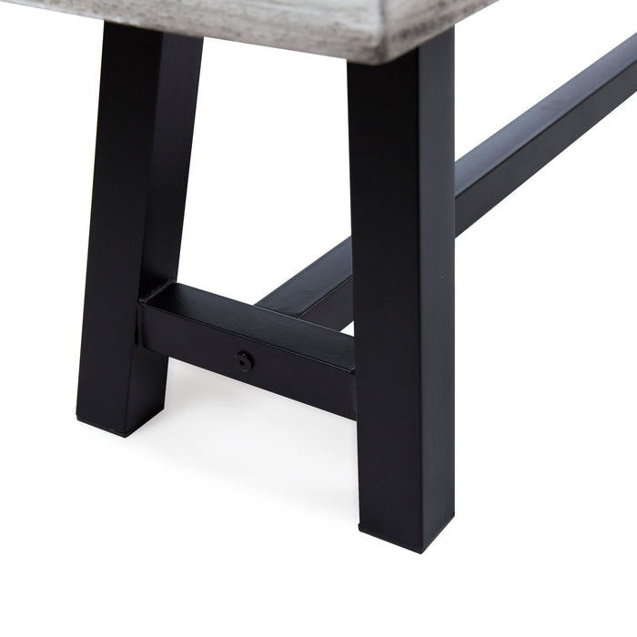 Tranquilizer - Outdoor Acacia Wood Bench With Slat Panel Design