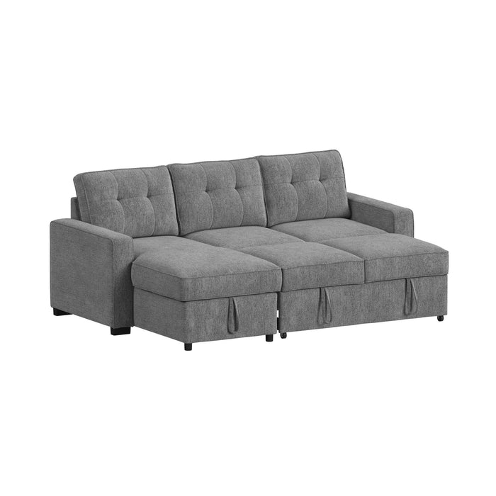 Homer 2PC Sectional Set in Clementine Grey
