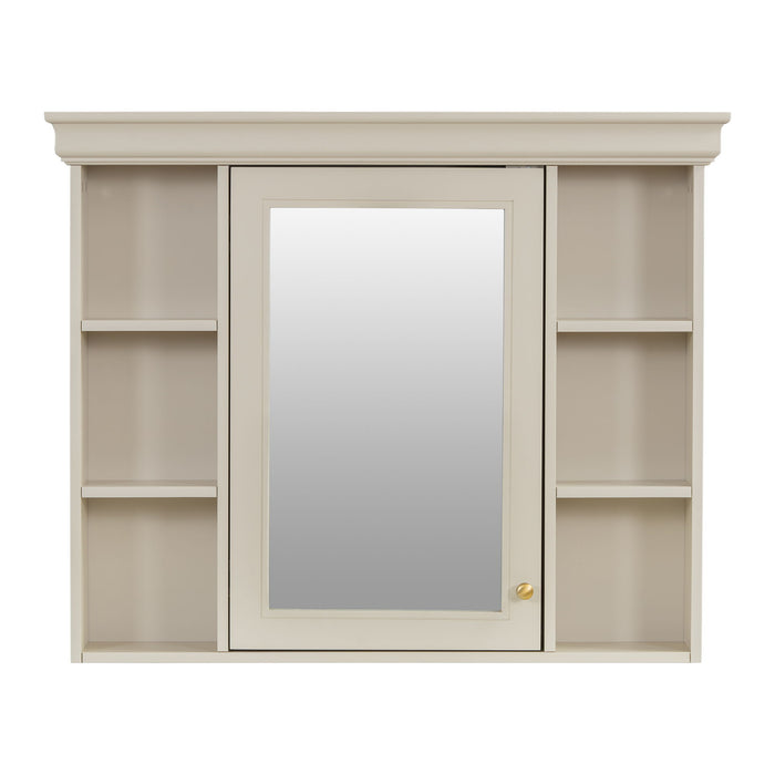Bathroom Vanity With Medicine Cabinet, Storage Cabinet With 4 Drawers, Adjustable Shelf Mirror