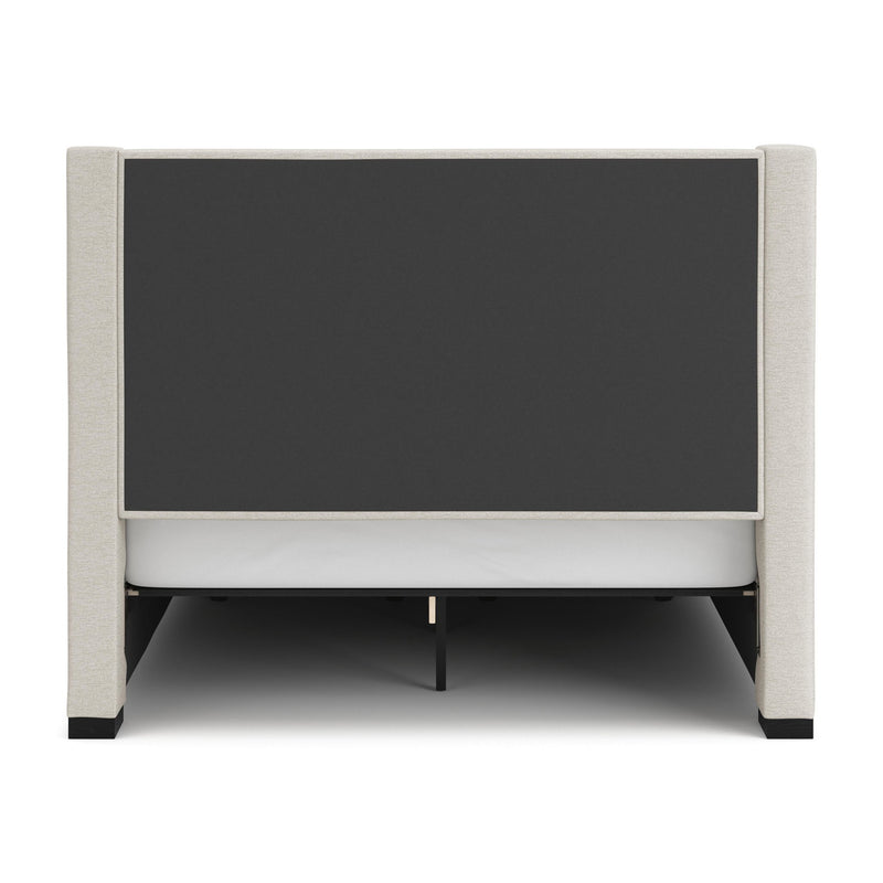 Brozmont - Queen Upholstered Storage Bed - Oatmeal