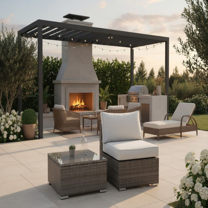 Modern Patio Set With Coffee Table