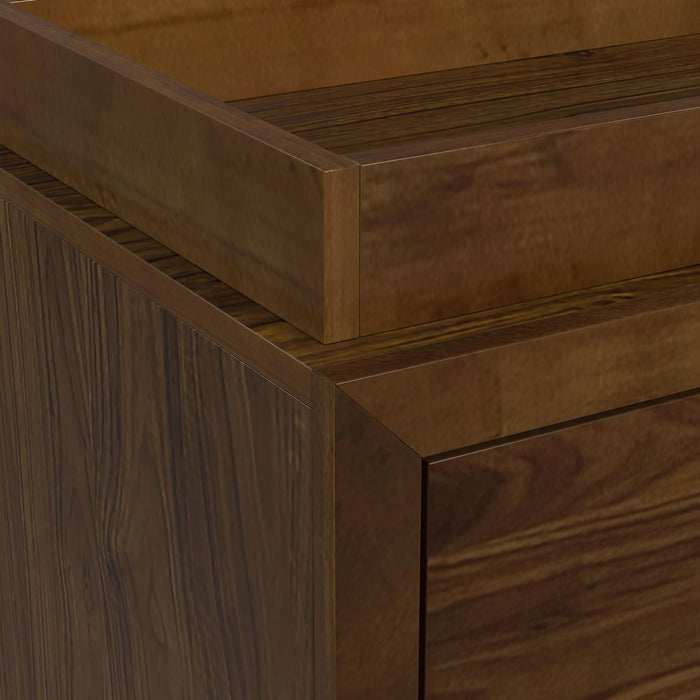 Malia - Dresser And Topper - Walnut