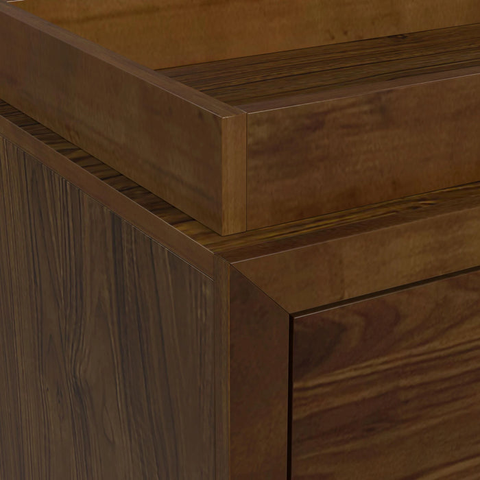 Malia Dresser and Topper in Walnut