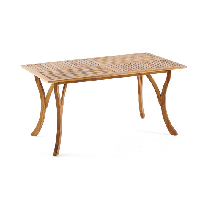 Outdoor Hermosa 7 Piece Wood Dining Set With Cushions - Teak