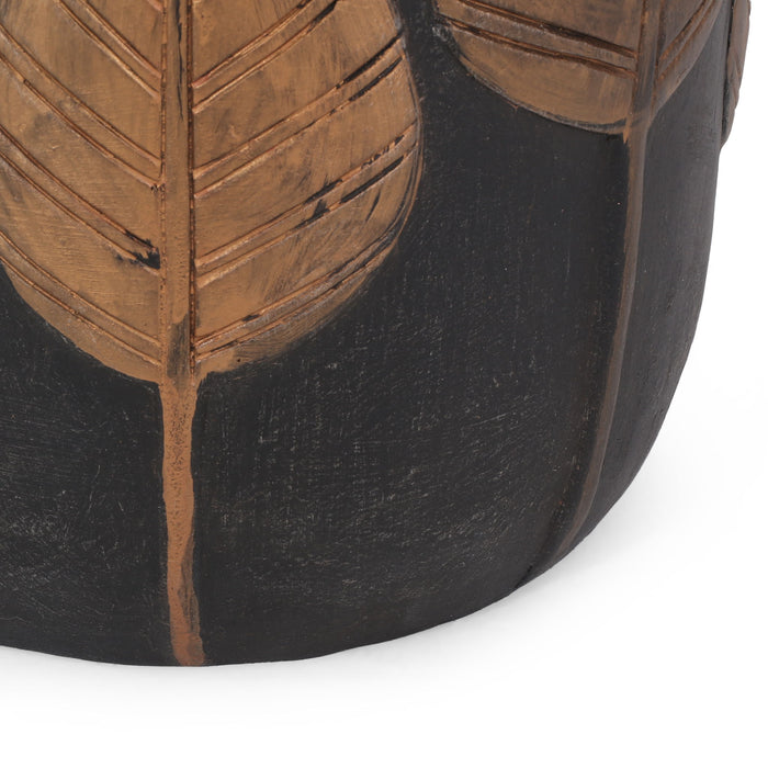 Outdoor Lightweight Concrete Side Table - Copper