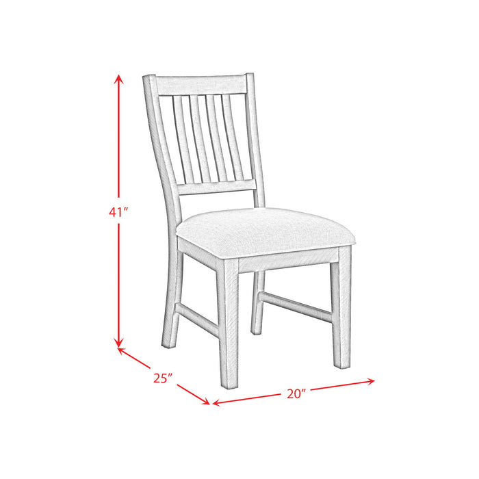 Yellowstone - Dining Side Chair (Set of 2) - Medium Brown / Gray