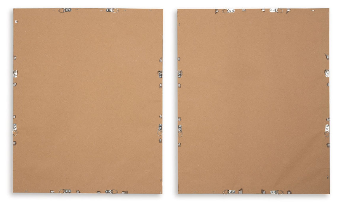 Holport - Wall Art Set (Set of 2) - Blue / White