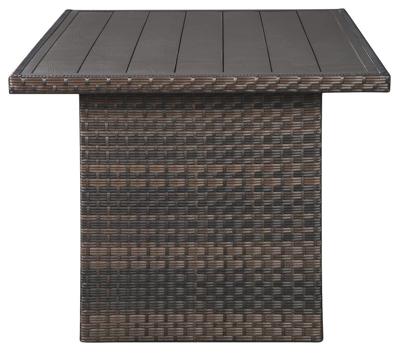 Easy Isle - RECT Multi-Use Table - Dark Brown / Beige