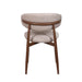 Royce Side Chair W/ Walnut Metal Frame -Toast (2 Per Carton)