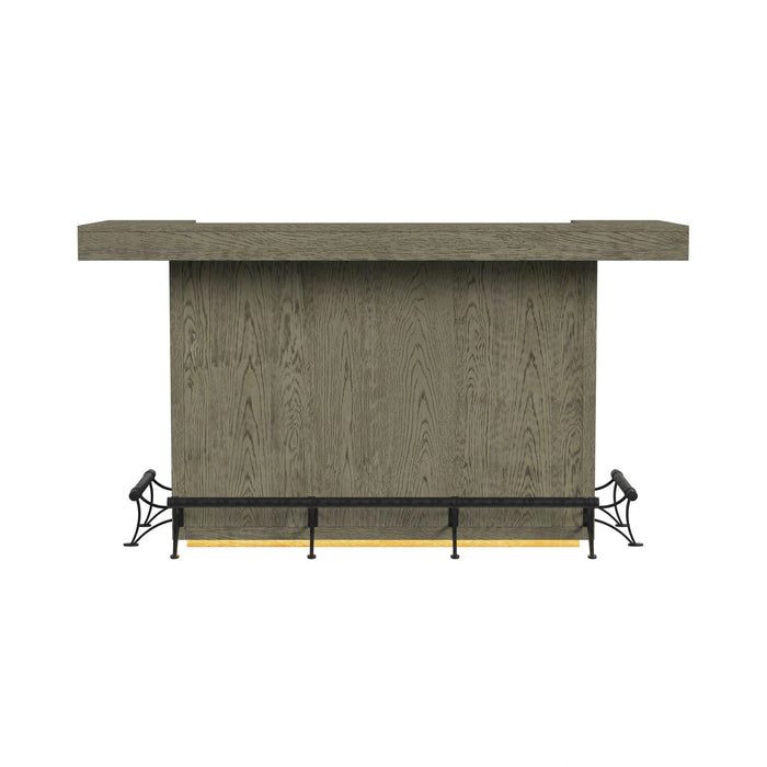 Jemma Bar Table with Light in Grey and Dark Espresso