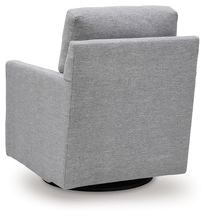 Freybourne Next-Gen Nuvella - Swivel Accent Chair - Pewter