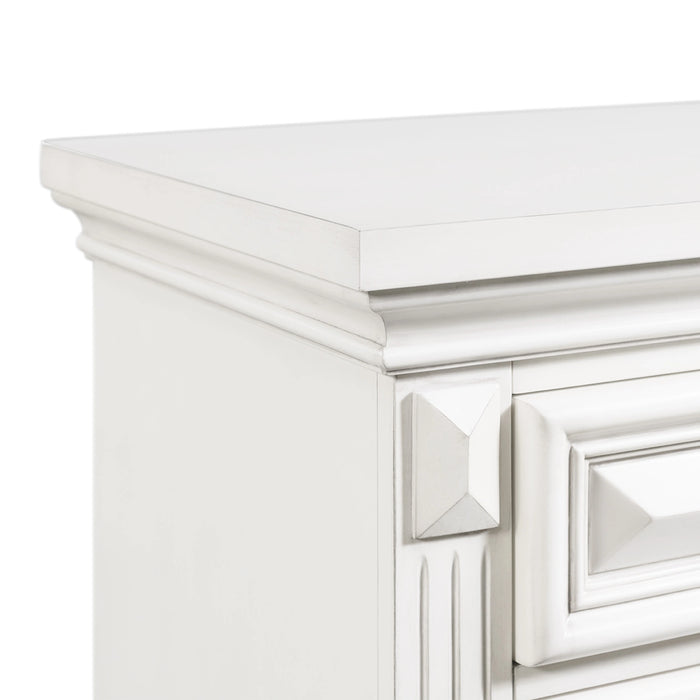 Calloway 7-Drawer Dresser w/ Mirror Set in Antique White