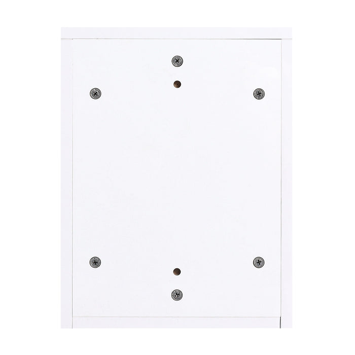 Wall Mounted Bathroom Vanity With Sink, Soft Close Doors, Cabinet & Half Door