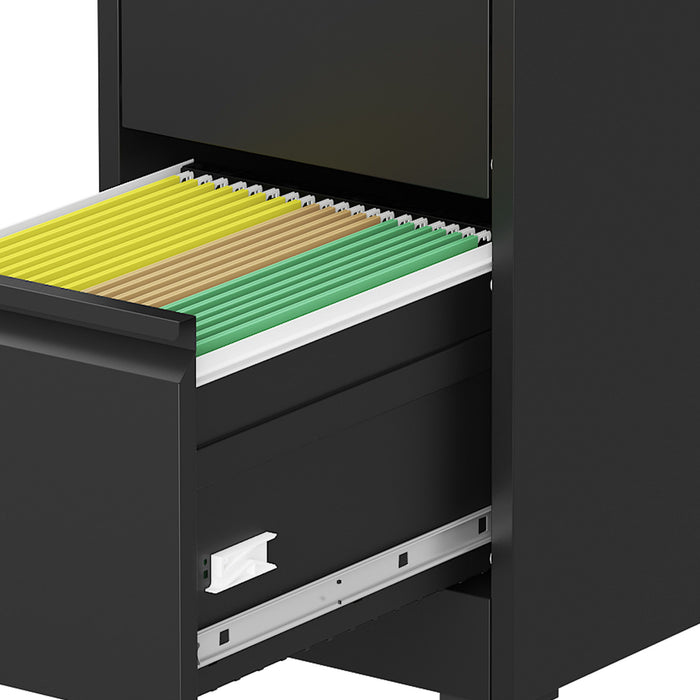 Drawer Metal Locking Vertical File Cabinet With Wheels Heavy Duty Lockable Storage