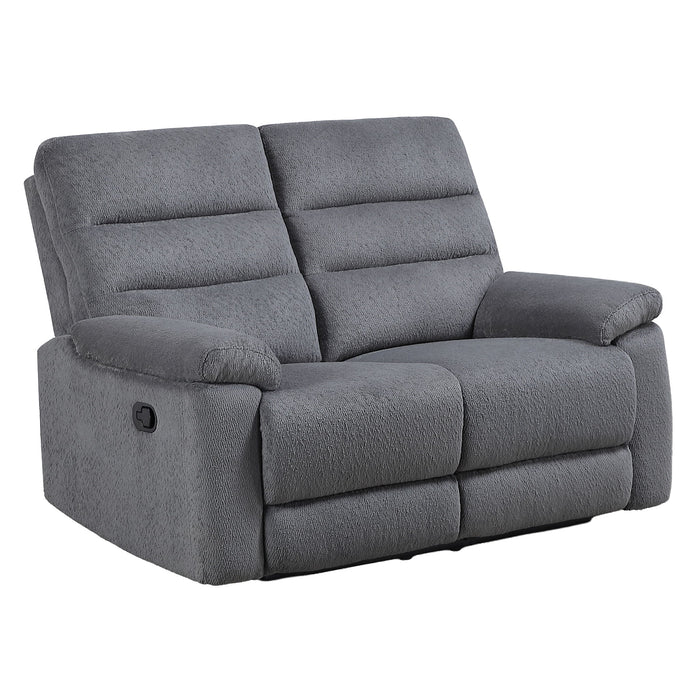 Cozy - Manual Recliner Loveseat - Gray