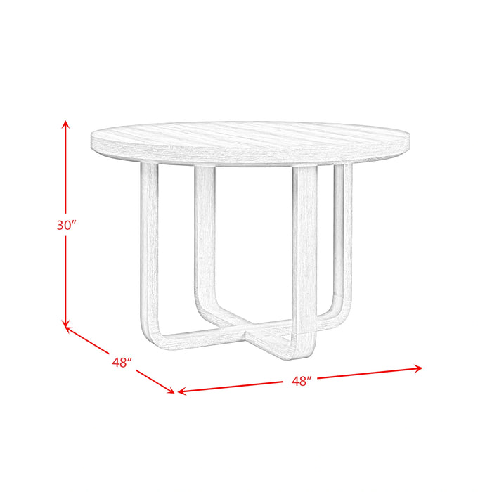 Ridgemont Standard Height Dining Set in Black with Grain-Table and Four Grey Fabric Chairs