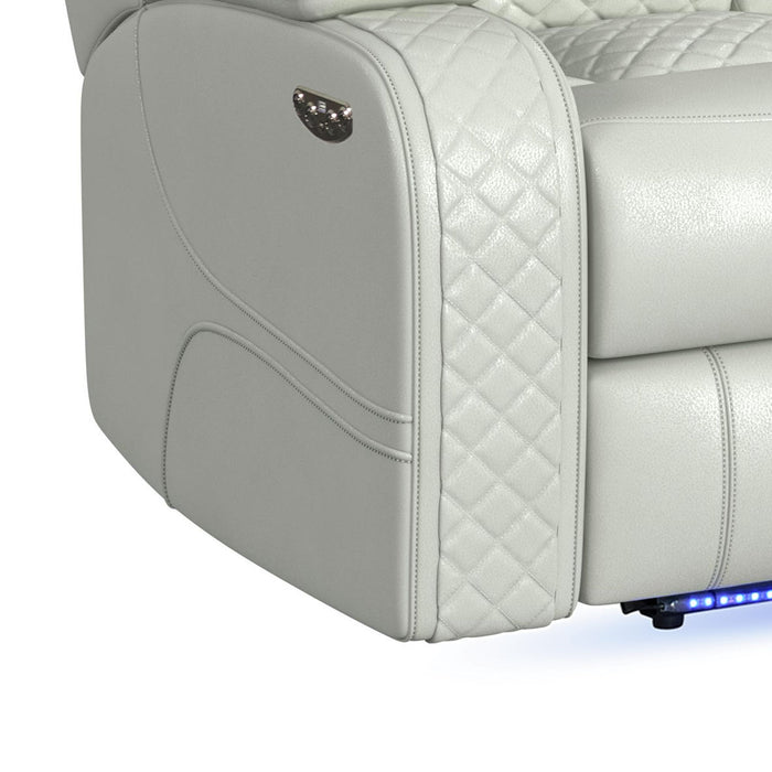 Carlo - Power Motion Sofa With Power Headrest, Dropdown Table, Power Strip, LED And Reading Light