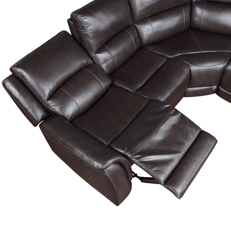 Alexandria - Leather Power Sectional