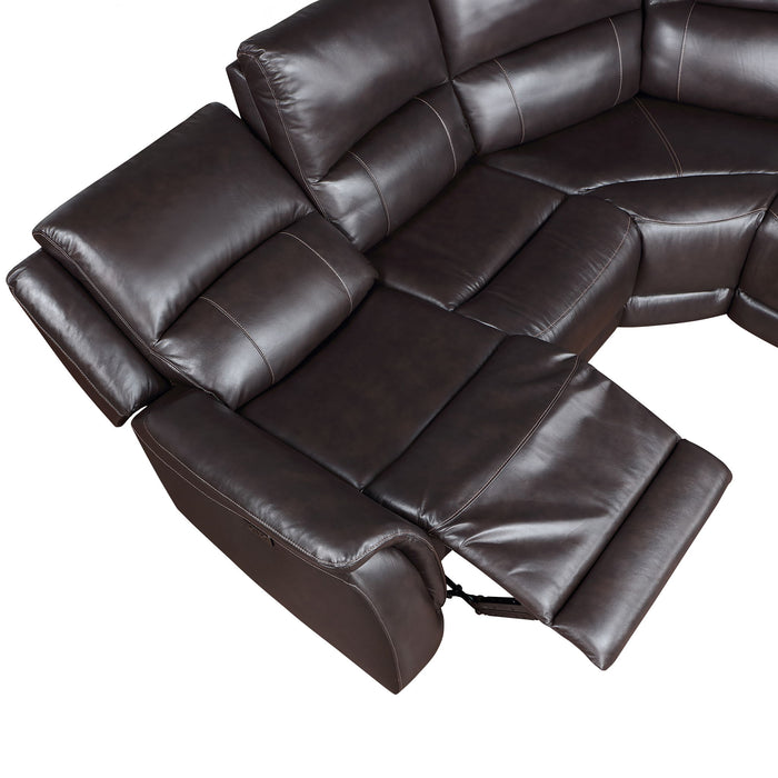 Alexandria - Leather Power Sectional