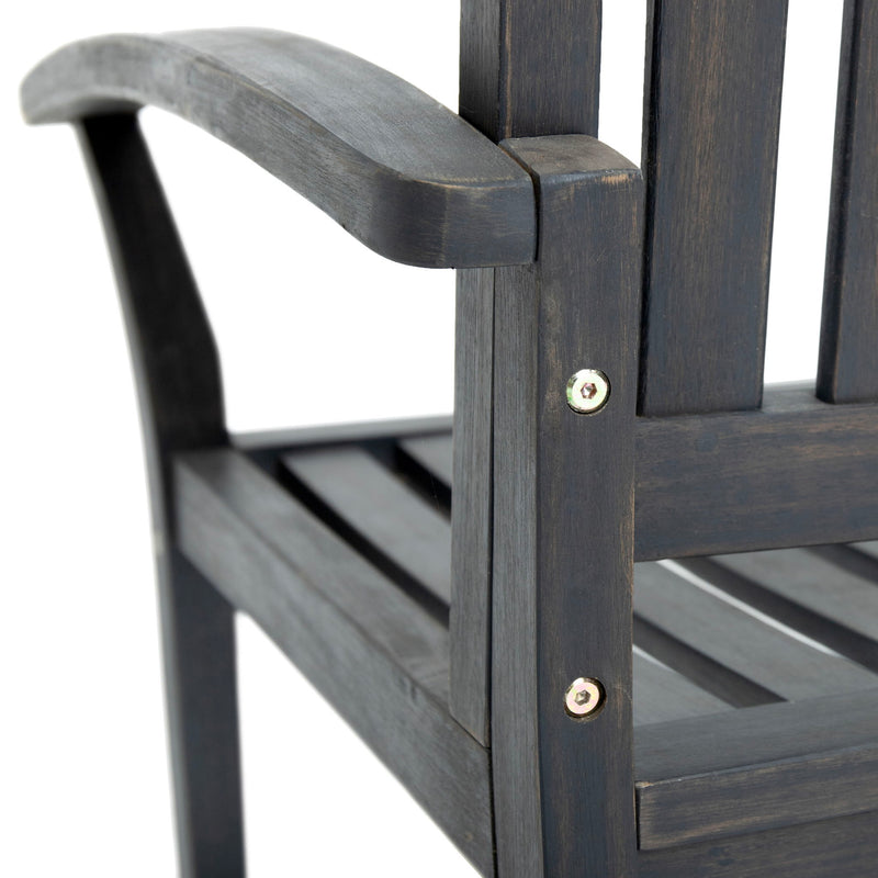 Baxter - Rocking Loveseat - Dark Gray