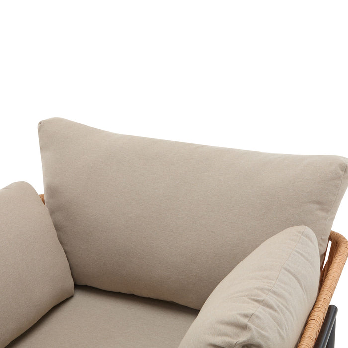 Rope Lounge Chair With Cushions For Modern Spaces