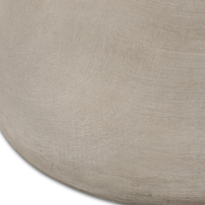 Cylindrical Design, Outdoor Lightweight Concrete Side Table