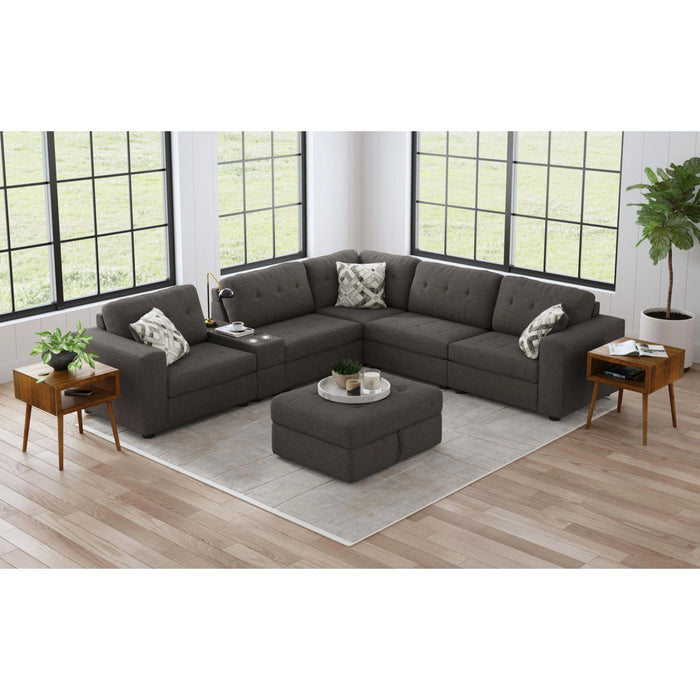 Options One Living Room Set in Palmer Plus Ash