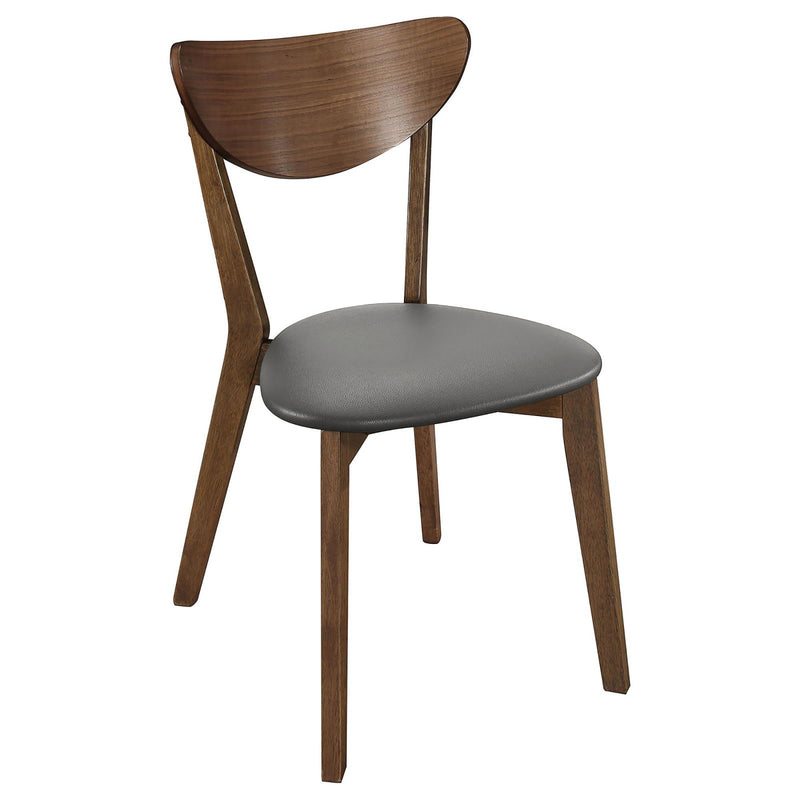 2 Piece Writing Desk Set With Chair - Brown