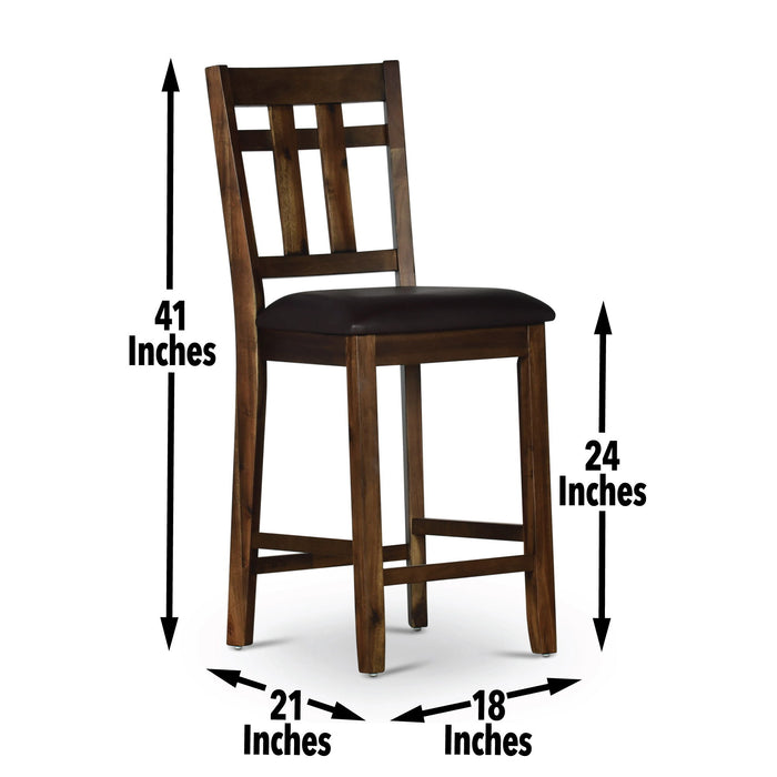 Saranac - Counter Chair - Dark Brown