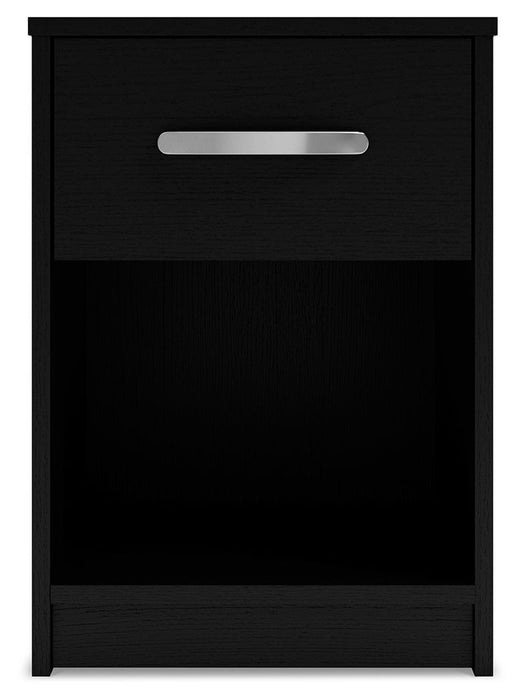 Finch - One Drawer Night Stand - 23" Height - Black
