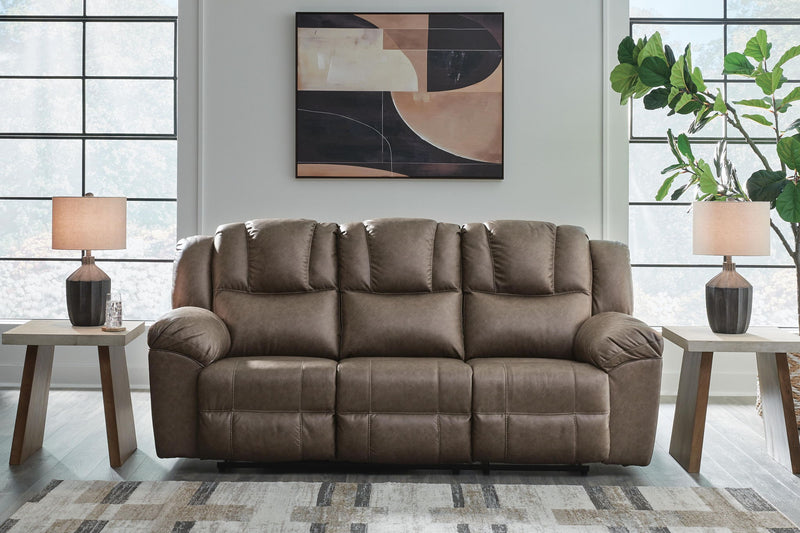 Lowilla - 2 Pc. - Reclining Sofa And Loveseat - Driftwood