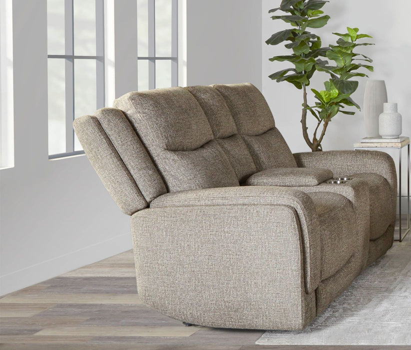 Penfield - Power Zero G Console Loveseat With Heat, Massage & Speaker P3 - Frappe