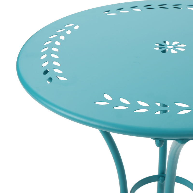 Lourdes - 3 Piece Metal Set - Teal