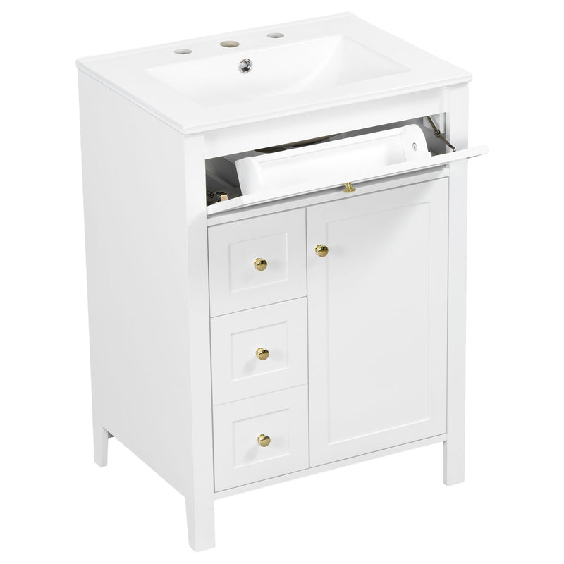 Modern Black Bathroom Vanity With Sink