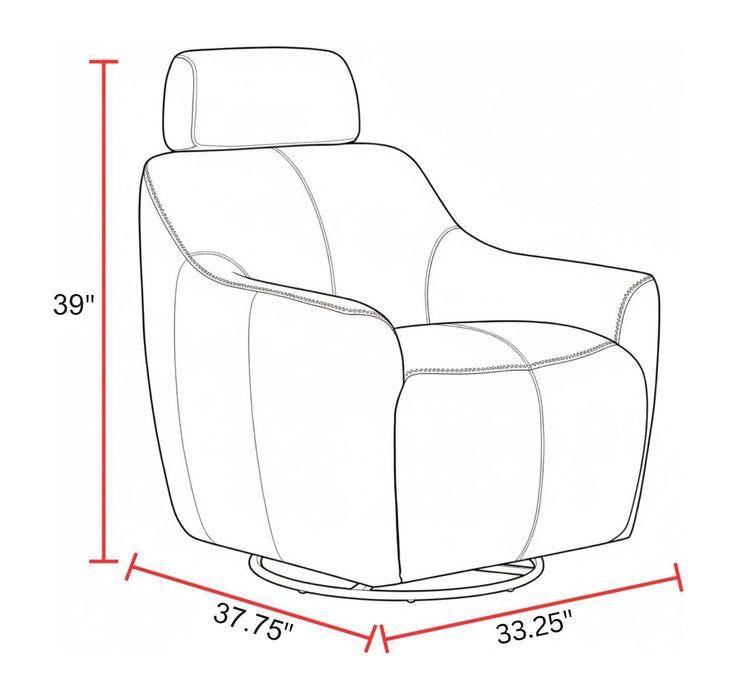 Miles - Swivel Gliding Accent Chair