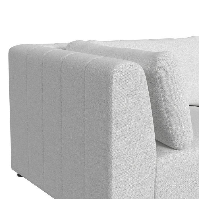 Zandara 5PC Modular Set in Olefin Beige with Ottoman