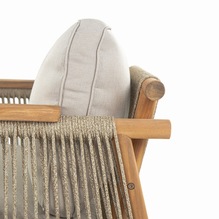 Sumbawa - Outdoor Club Chair - Teak / Beige